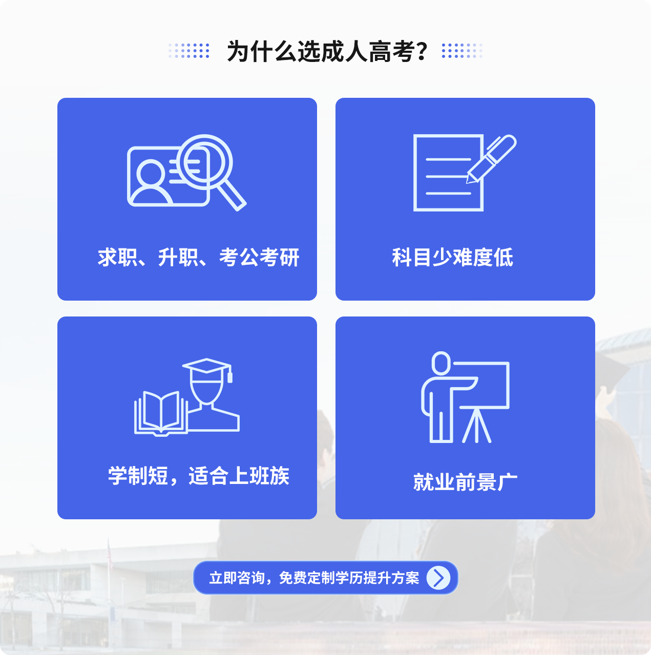 为什么选择成人高考